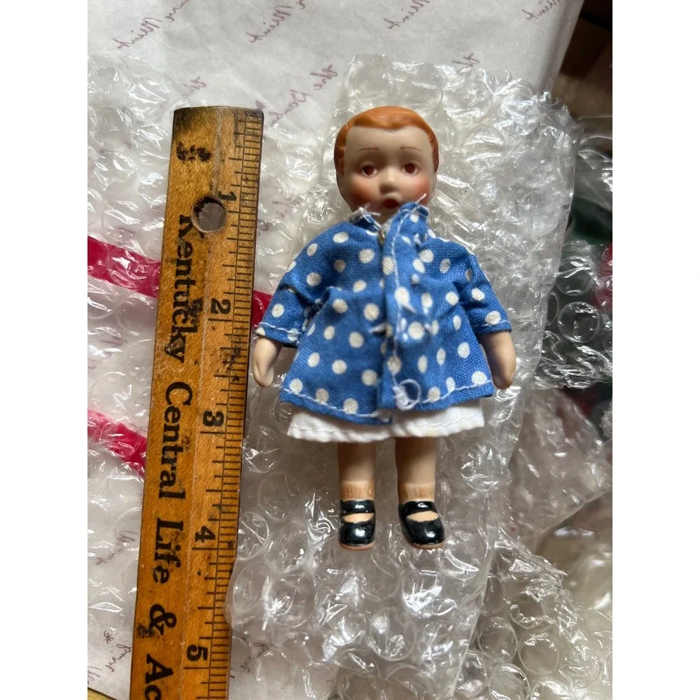 Danbury Mint Norman Rockwell Little Girl and Her Doll Porcelain Set 1986 Vintage